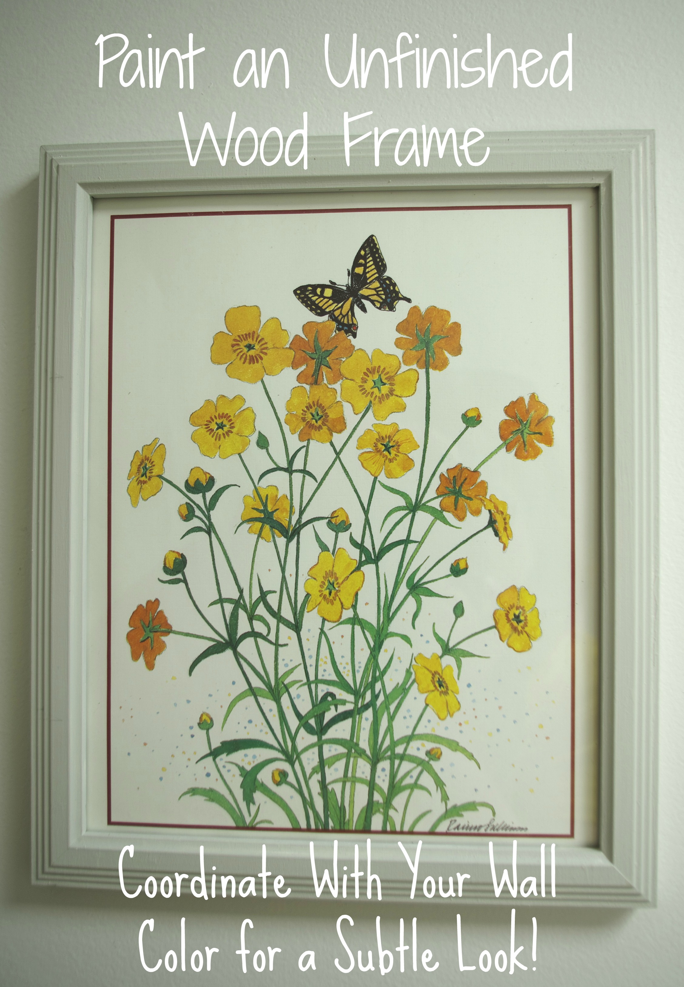 Unfinished Wood Frames - Paint Them in a Coordinating Color - Time